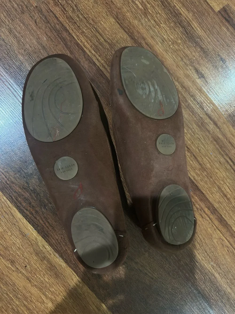 kate spade Brown Suede Moccasin Loafers